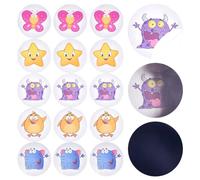 CRASPIRE 25 pcs Siège D'Apprentissage de la Propreté Autocollant Magique Animal Étoile Pot Cibles Toilettes Changement de Couleur Autocollant Rond en PVC Réutilisable pour Enfant Bébé Pipi Formation