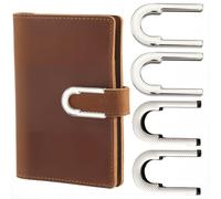 craspire 30 Boucles pour Carnet de Notes en Forme de U en Alliage de Zinc Argenté Style Vintage pour Couverture de Livre Protection Décorative pour Carnets Album Photo Fabrication de Sacs Fournitures