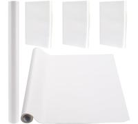 craspire 31.5 x 16.5 Tissu de Livre en Simili Cuir Blanc pour Reliure de Livres A3-A8 Surface Lisse en Polyuréthane Enduit de Polyuréthane Base Non Tissée Protecteur Couverture de Livre Album
