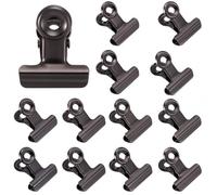 craspire 35 Pince Bulldog Noire en Acier Inoxydable Charnière Métallique pour Suspendre des Tableaux en Liège des Photos des Sacs Alimentaires des Photos des Travaux Manuels des Fichiers des Pinces