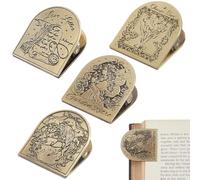 CRASPIRE 4 styles vintage métal journal clips voyageurs support de page décoratif carnet de notes antique bronze classeur documents photos journal journal lecture scrapbooking livre bureau cuisine