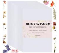 craspire 50 Feuille de Papier Buvard pour Fleurs Papier de Séchage de Fleurs de 11.7 x 8.4 Pouces Très Absorbant et Réutilisable Idéal pour Le Séchage des Fleurs Les Herbiers et Autres Fournitures