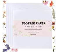 craspire 50 Feuille de Papier Buvard pour Pressage de Fleurs 10.3 x 10.2 Pouces Hautement Absorbante Réutilisable Grande Feuille pour la Fabrication de Presses à Fleurs D'Herbier et de Fournitures