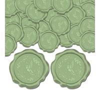 craspire 50 pcs Colibri Adhésif Enveloppe Autocollants D'Étanchéité Vert Oiseau Cire Sceau Autocollants Décoration Animale Autocollants pour Invitation de Mariage Enveloppe Cadeau de Noël Scrapbook