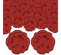 CRASPIRE 50 pcs Renard à Neuf Queues Autocollants de Scellage D'Enveloppe Adhésifs Autocollants de Sceau de Cire Rouge Autocollants de Décoration Animale pour Invitation de Mariage Décor D'Enveloppe