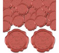 craspire 50 pcs Vous Êtes Invité Sceau de Cire Autocollants Rouge Foncé Décoration Autocollants Rose Vintage Adhésif Enveloppe Cachetage Autocollants pour Invitation de Mariage Enveloppe Décor Fête