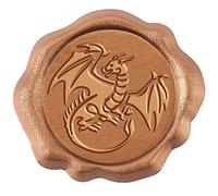 craspire 50PCS Adhésif Sceau de Cire Autocollants Dragon, Timbre de Cire à Cacheter Auto-Adhésif Autocollants de Sceau D'Enveloppe de Dragon pour Sceller Les Cartes D'Enveloppe Emballage Cadeau