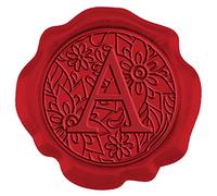 craspire 50PCS Initiales A Classic Vintage Wax Seal Stickers Wax Seal Stamp 1 Box Autocollants Premade Wax Seal Stickers 1.18inch / 30mm pour Invitationping Scrapbooking