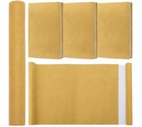 craspire 51 x 11.8 Tissu de Livre en Daim Doré pour Reliure de Livre A4-A8, Surface en Tissu avec Dos en Papier, Couverture de Livres, Album, Scrapbooking, Archives, Bricolage, Protection