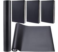craspire 55 x 11.8 Tissu de Livre en Simili Cuir Noir pour Reliure de Livres A4-A8 Surface Lisse en Polyuréthane Enduit de Polyuréthane Base Non Tissée Couvrant L'Album de Couverture Scrapbooking