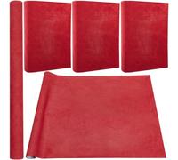 craspire 59 x 16.9,3 cm en Daim Rouge pour Reliure de Livres A8-A(3), Tissu de Surface avec Support en Papier, Couverture de Livres, Album, Scrapbooking, Archives, Bricolage, Protection de Couverture