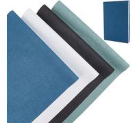 craspire 8 pcs 13.7x11.8 Lin Livre Tissu 4 Couleurs pour A5-A8 Livres Reliure Tissu Surface Papier Soutenu Couverture de Livre de la Bible Album D'Archives Bricolage Couvrant Protecteur Toile