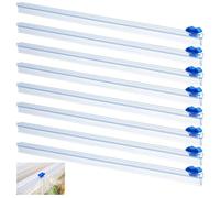 craspire 8pcs Slide Cutter 13" Réutilisable Food Wrap Cutter Blue Cling Film Cutter, Distributeur d'emballage en Plastique Fourniture de Cuisine Domestique Rechargeable