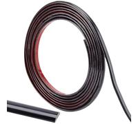 craspire 9.8,(3) m Moulure Murale Noire à Décoller et à Coller Bandes de Calfeutrage d'angle Flexibles et Auto-Adhésives Bord de Carrelage Décoratif Quart de Rond Pliable pour Miroir, Meubles