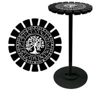 craspire Arbre de Vie Pendule Cristal Présentoir Support Constellation Noir en Bois Radiesthésie Divination Tableaux Magiques Métaphysiques Trucs de Sorcière pour Halloween Maison Suspendue Pierre