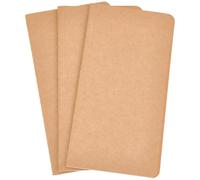 craspire Blank Travelers Notebooks Inserts 3Pcs Journal Notebooks Refills 8.2x4.3 Pouces Handstitched Brochures 60 Pages Work Composition for School Office Journal Traveler Drawing Writing Sketchbook