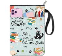 craspire Cat couvertures de Livre Mots Protecteur de Livre Livres Vintage Book Sleeve pour Les Livres de Poche Tissu Lavable Couverture de Livre avec Fermeture éclair et Poche supplémentaire