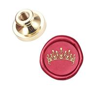 CRASPIRE Couronne de Tête de Timbre Sceau de Cire, Tête de Timbre en Laiton à Cachetage Amovible 25mm pour la Décoration de Cartes D'Invitation D'Enveloppes-Cadeaux Créatives