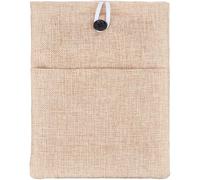 craspire Couverture de Livre en Tissu de Coton Marron avec Reliure et Bouton Lavable et Réutilisable pour Scrapbooking Bricolage Livres à Couverture Rigide Amoureux des Livres