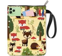 CRASPIRE Couverture de Livre en Tissu Lavable avec Fermeture Éclair et Poche Supplémentaire pour les Amateurs de Livres, Camarades de Classe, Amis, Cadeaux