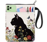 craspire Couverture de Livre en Tissu Lavable avec Fermeture éclair et Pochette supplémentaire pour Les Amoureux des Livres Cadeaux pour Les camarades de Classe