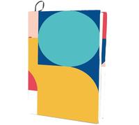 craspire Couverture de Livre Extensible à Motif Géométrique Lavable Réutilisable Grandes Couvertures de Protection en Nylon 9.4x15.7 Pouce Enveloppes de Cahier Élastiques Adaptées à la Plupart des