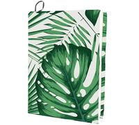 craspire Couverture de Livre Extensible Feuille Tropicale Plantes Forestières Lavables Réutilisables Grandes Couvertures de Protection en Nylon 9.4x15.7 Pouce Enveloppes de Cahier Élastiques Adaptées