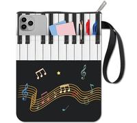craspire Couvertures de Cahier de Notes de Musique Protecteur de Livre de Violon Pochette de Livre pour Livres de Poche Couverture de Livre en Tissu Lavable avec Fermeture Éclair et Poche