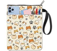 craspire Couvertures de Livre de Chat Protecteur de Livre Pochette de Livre pour Les Livres de Poche Tissu Lavable Couverture de Livre avec Fermeture éclair et Poche supplémentaire pour Les Amateurs