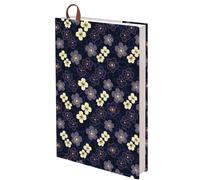 craspire Couvertures de Livres à Fleurs A5 Protections pour Manuels Scolaires Pochettes pour Livres Brochés 12.4x8.8 Pouces Étiquettes pour Livres Sangle Impression de Journaux Vestes pour Manuels