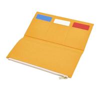 craspire dossiers Zip Poche 8.07x4.72 Pouces Voyageurs Coco Jaune carnet planificateur Portefeuille Carte Porte-Passeport Facture Papier Stockage Sac pour Journal Couverture TN Accessoires Papeterie