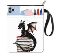 craspire Dragon Book Covers Book Sleeve Book Protector for Paperbacks Housse de Livre en Tissu Lavable avec Fermeture Éclair et Poche Supplémentaire pour Les Amoureux des Livres Cadeaux