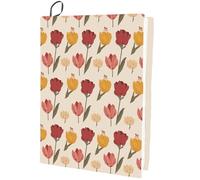 craspire Fleur Extensible Couverture de Livre Plante Lavable réutilisable Grand Protecteur de Livre en Nylon élastique enveloppements de Cahier adapté à 9 x 11in Livres à Couverture Rigide étudiants