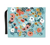 craspire Housse de Livre à Fleurs Housse de Livre à Plantes 11.6 x 9.3 Pouces Protection de Livre pour Livres de Poche Housse de Livre en Tissu Lavable avec Poignée et Poche Supplémentaire