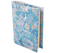 craspire Housse de Livre en Tissu Cyan Protection de Livre Réglable Housse de Livre en Tissu Doux Rétro pour Livres de Poche A6 Livres à Couverture Rigide pour Salle de Classe Étudiants
