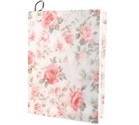 CRASPIRE Housse de livre extensible en tissu aquarelle floral lavable et réutilisable - Convient à la plupart des livres à couverture rigide de la Bible