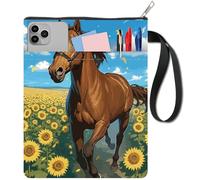 craspire Housse de Livre Lavable avec Fermeture Éclair et Pochette en Tissu de 11 x 8.7 Pouce pour Lecteur de Livres Bibliothécaire Rat de Bibliothèque Bibliophile Couverture Rigide Motif Floral