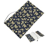 craspire Housse de Protection pour Livre A5, 6 Anneaux, Tissu de Rangement avec Corde, Nuages Noirs, Tissu de Protection Lavable pour Les Amateurs de Livres, Carnets de Notes, Romans, Manuels