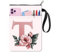 CRASPIRE Housse de Protection pour Livre avec Fermeture Éclair en Toile Lavable pour Amoureux des Livres Livres de Poche Couverture Rigide Carnet de Notes Journal Biblique Manuels Scolaires Enseignant