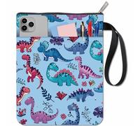 craspire Housse de Protection pour Livre avec Fermeture Éclair et Motif Couronne de Chat en Toile Imperméable pour Les Amoureux des Livres Carnets Journaux Bible Manuels Livres de Poche Motif Recto