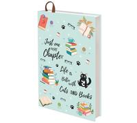 craspire Housse de Protection pour Livre de Poche en Polyester A5 12.4x8.8 Pouces en Tissu pour Livre à Couverture Rigide Souple Roman Étiquette Sangle Lavable Réutilisable Fournitures de Bureau