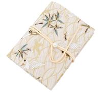 craspire Housse de Protection pour Livre en Tissu Crane Réglable Beige Housse de Protection pour Livre en Tissu Doux Rétro pour Livres de Poche A6 Livres à Couverture Rigide pour Salle de Classe