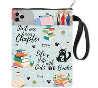 craspire Housses de Protection pour Livres en Tissu Lavable avec Fermeture Éclair et Poche Supplémentaire pour Les Amateurs de Livres, Camarades de mis, Cadeaux