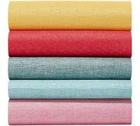 Craspire Lot de 10 feuilles de couverture de reliure en lin 33,7 x 30,5 cm 5 couleurs Pour livres A5 A8 Fabrication de livres Matériau de réparation Reliure de vieux tissu