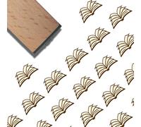 craspire Mini Tampon en Bois et Caoutchouc 3/5 Pouce Livres Motif Mignon Petits Tampons en Bois Impression Réutilisable Vintage pour Les Amoureux des Livres Bricolage Carte Scrapbooking Journaling