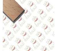 craspire Mini Tampon en Bois et Caoutchouc Chat Chaton 3/5 Pouce Motif Mignon Petits Tampons en Bois Vintage Réutilisables pour Bricolage Artisanat Carte Scrapbooking Journal Albums Fabrication