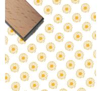 craspire Mini Tampon en Bois et Caoutchouc Motif Marguerite Floral 3/5 Pouce Joli Motif Petits Tampons en Bois Vintage Réutilisables pour Bricolage Artisanat Carte Scrapbooking Journal Albums