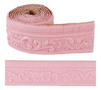 CRASPIRE Moulure à Couronne Rose 3D Détache et Attaque Moulures Flexibles Bordure Bande de Bord Cadre pour Miroir en Mousse Plinthe Lignes de Mur Autoadhésives pour Murs