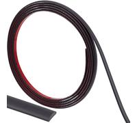 craspire Moulure Flexible de 10 pi X 0.3 po à Décoller et à Coller Noire Autocollante Étanche pour Mur Miroir Bord Rond Garniture de Carrelage Plafond Comptoir pour Sol Meubles Plinthe Bordure