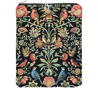 craspire Oiseau Livre Manche Floral Livre Couverture 11,4 x 9,4 Pouces Tissu Polyester imperméable Lavable Plante Cahier Paperback Wrap Protecteur avec Fermeture éclair et Bouton pour manuels